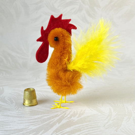 Proud Chenille Rooster
