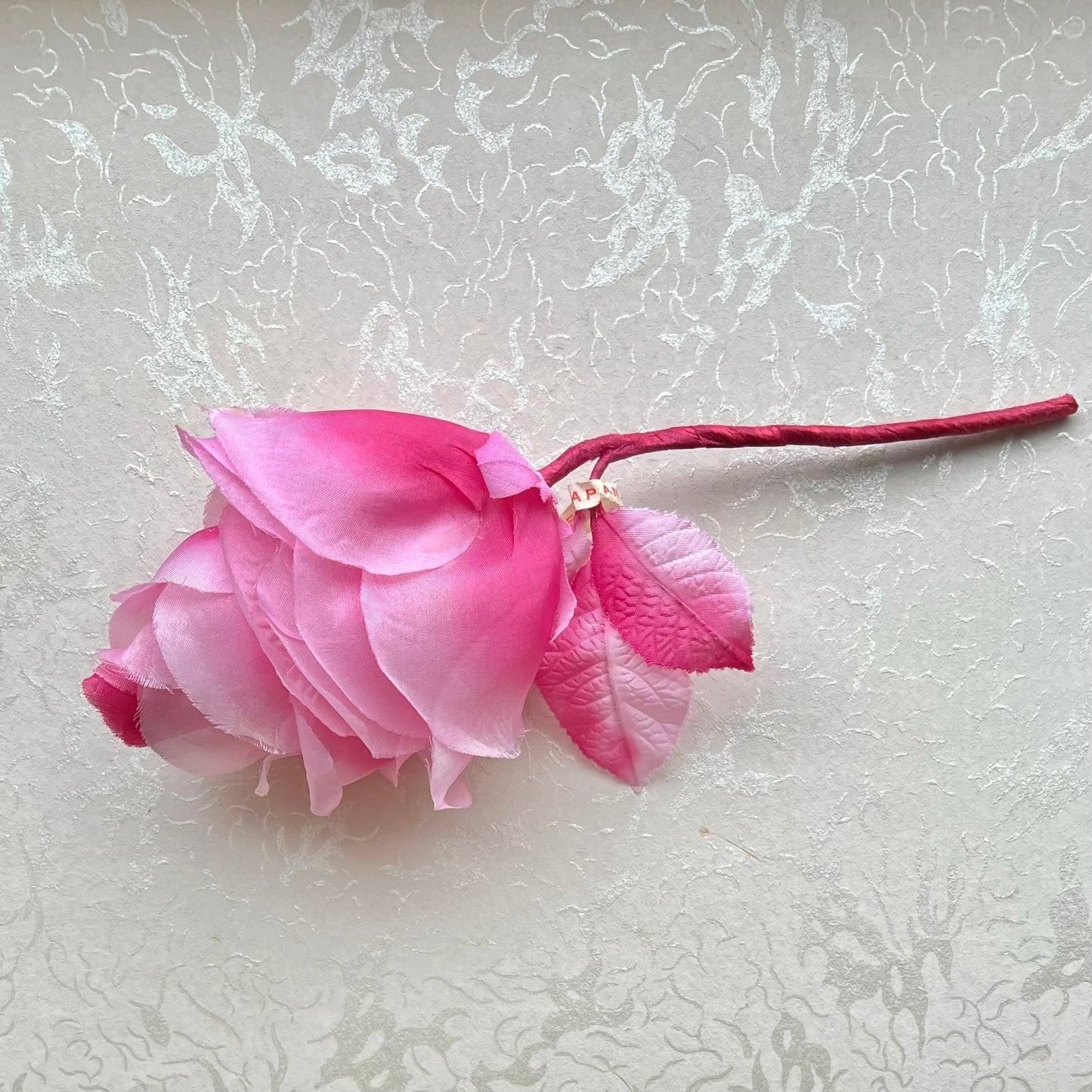 Pinecone Silk Rose - Vintage Millinery Flower