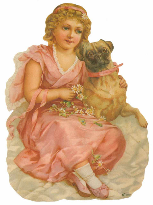 Scrapbook Pictures, Girl With a Dog