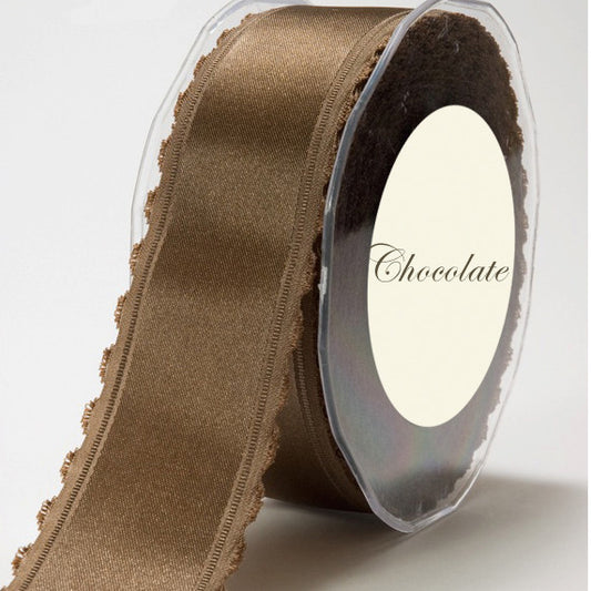 Fringed Edge Satin Ribbon