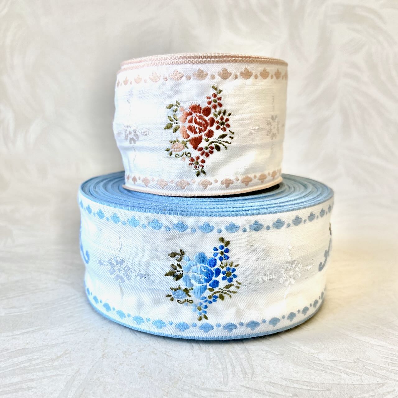 Floral Embroidered Cotton Ribbon - Vintage – Rose Mille