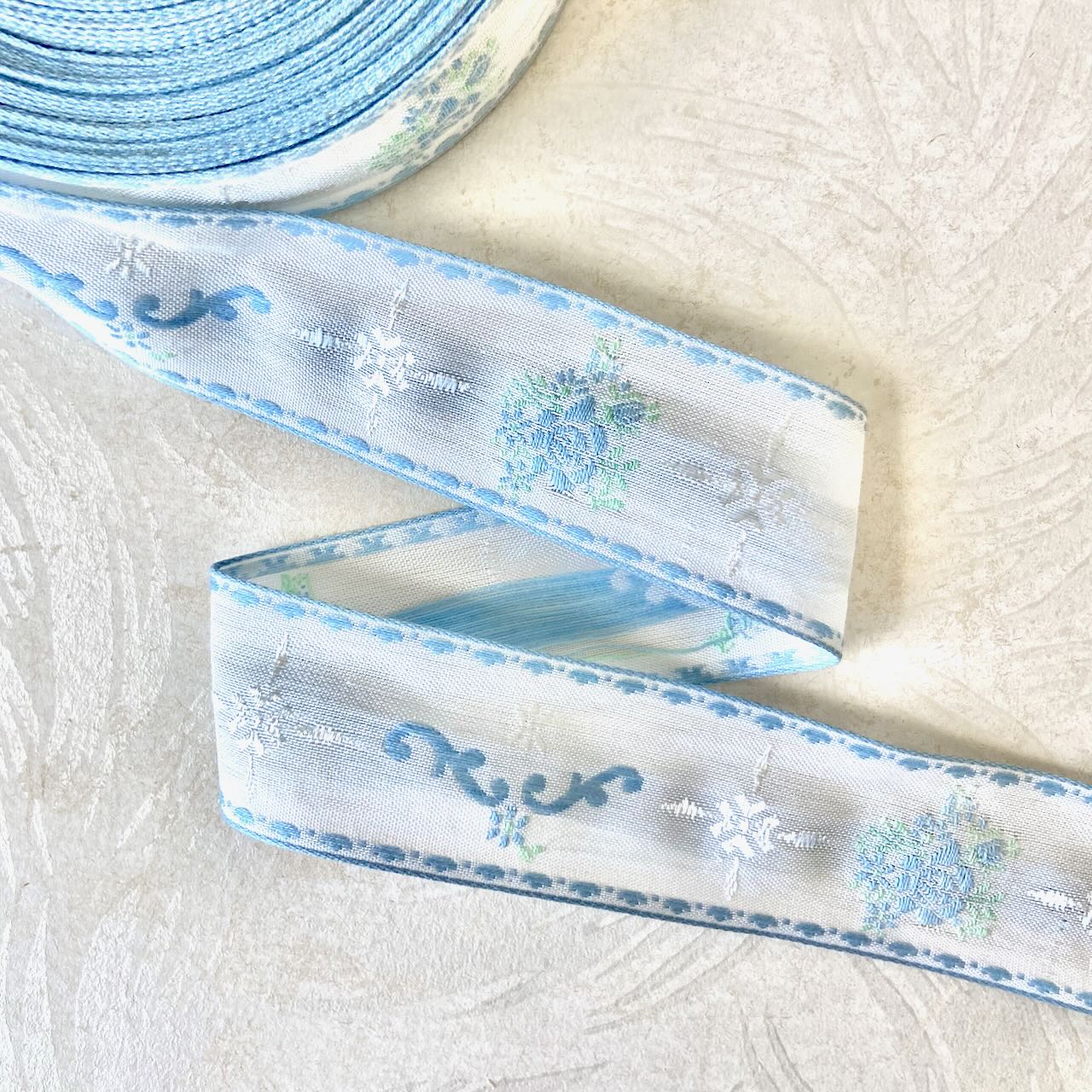 Embroidered Ribbon Trim – Rose Mille
