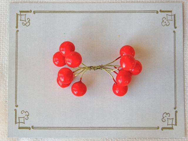 Red Vintage Double Sided Berries