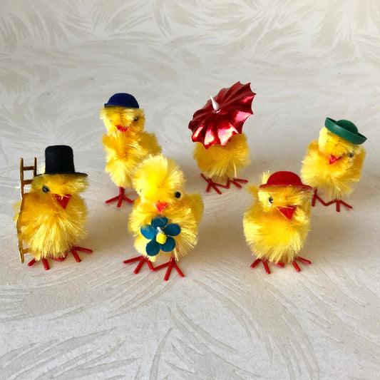 Family of Small Chenille Chicks