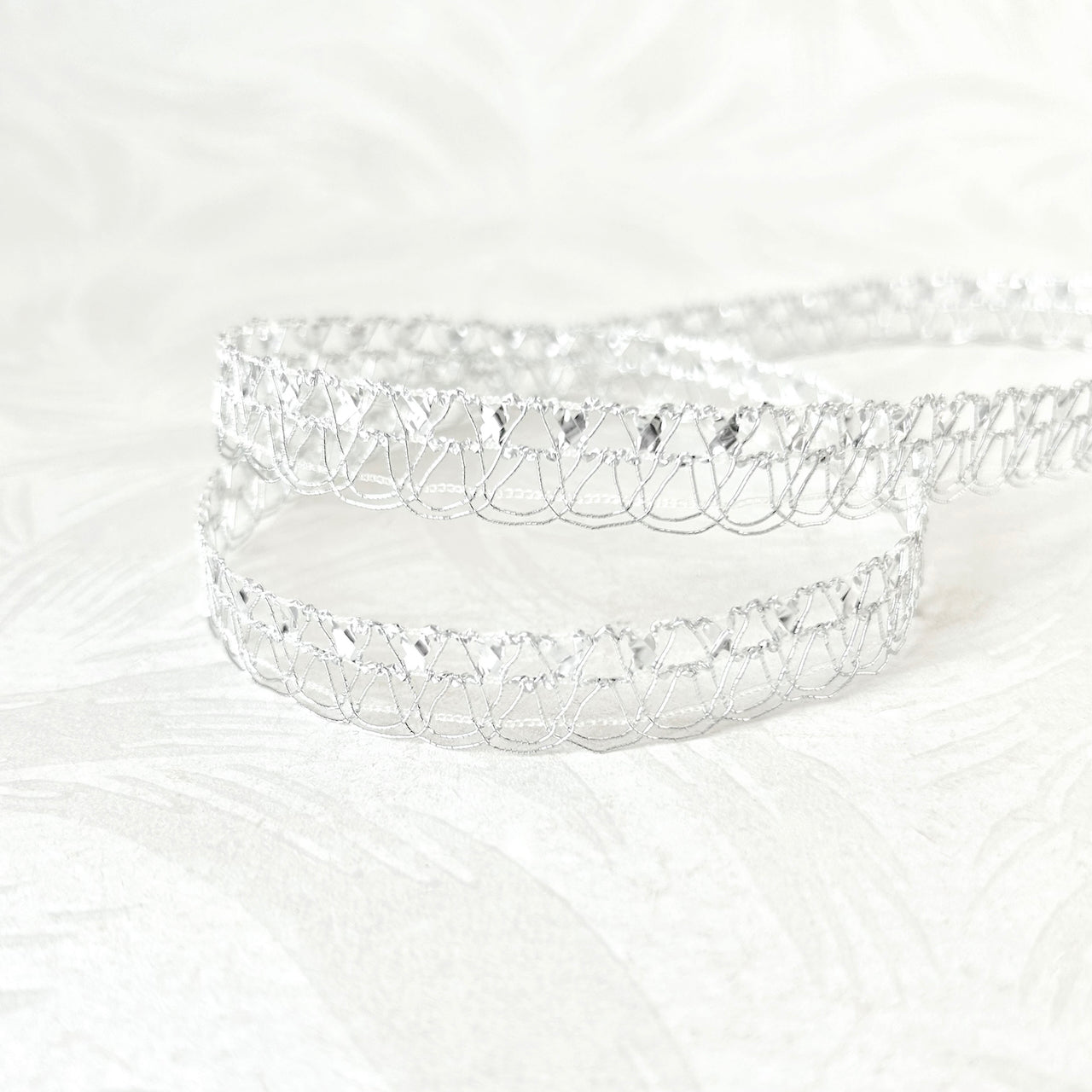 Fine Line Metallic Loop Braid – Rose Mille