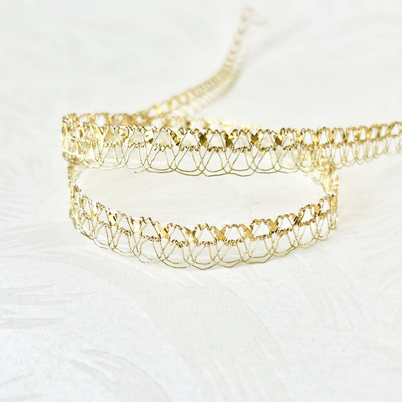 Fine Line Metallic Loop Braid – Rose Mille