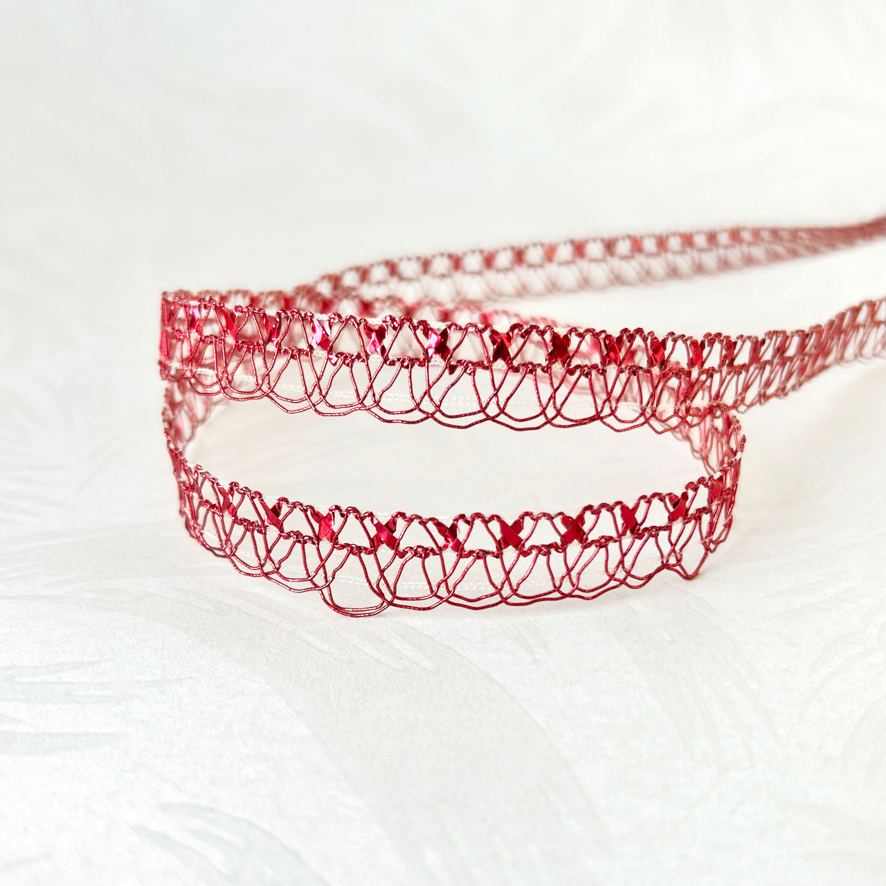 Fine Line Metallic Loop Braid – Rose Mille