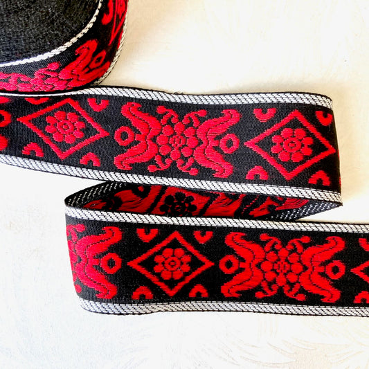     Floral_Diamond_Jacquard_Ribbon
