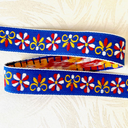    Floral_Jacquard_Ribbon_Blue