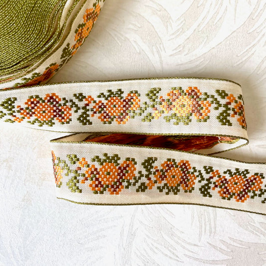     Floral_Needlepoint_Jacquard_Ribbon