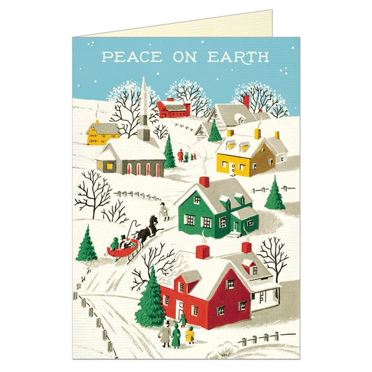 Peace on Earth Greeting Card by Cavallini