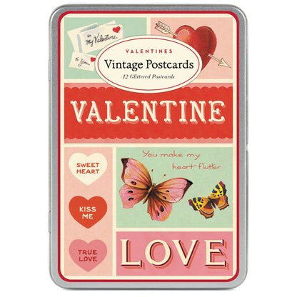 Valentines Vintage Postcards Set