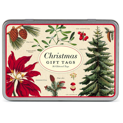 Vintage Botanical Christmas Gift Tags