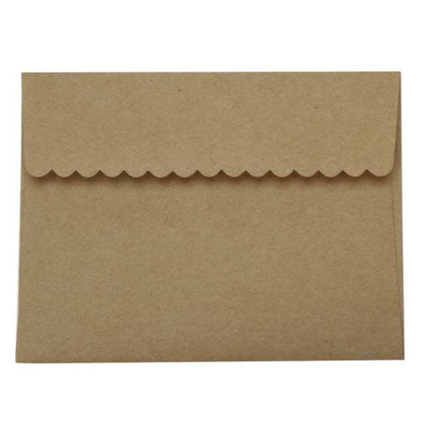 Scallop Edge  A2 Envelopes