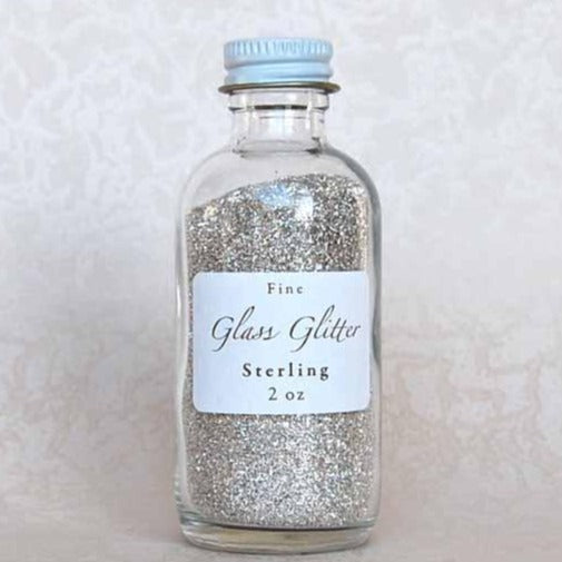 Sterling Silver Glass Glitter