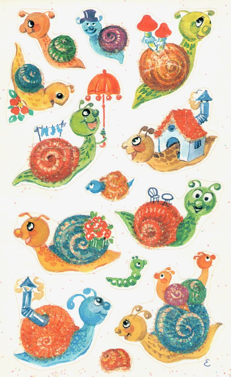Glitter_Snail_Stickers