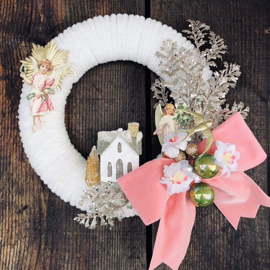 Vintage Chenille Wreath Tutorial - Digital Download