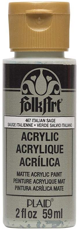 Pittura Acrilica Folkart Multi-Superficie, Bianco, 56,7g – Per Vetro, Tessuto, Legno