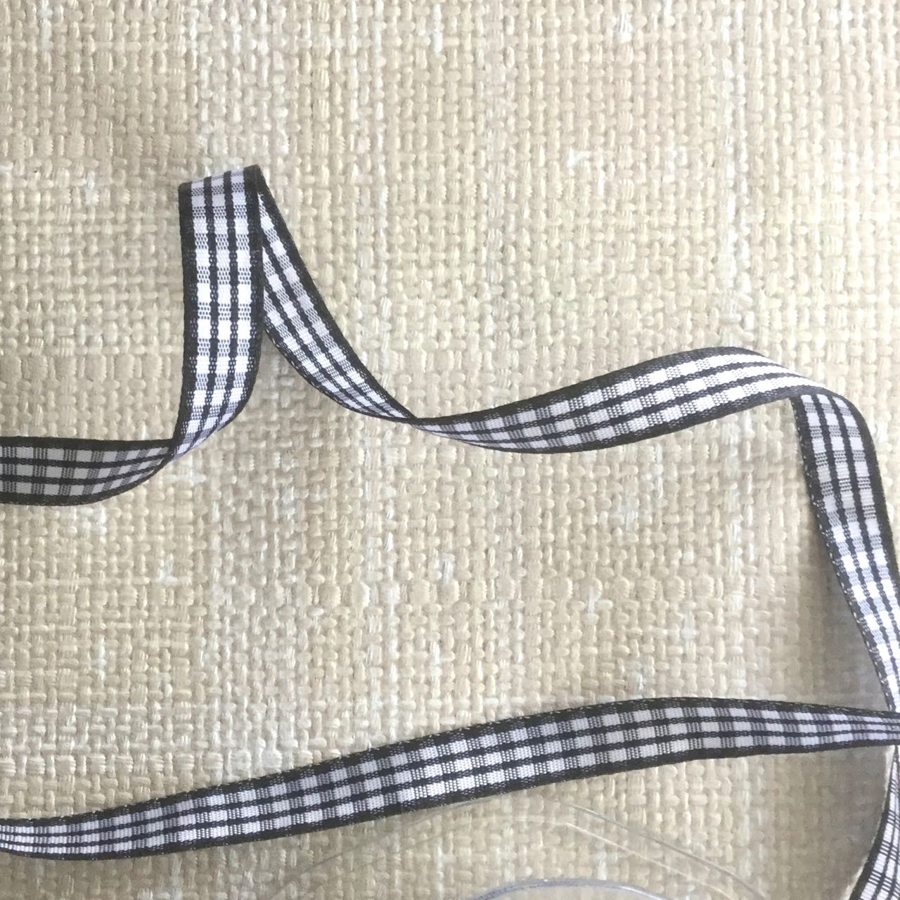 Gingham Check Narrow Ribbon - Multiple Colorways