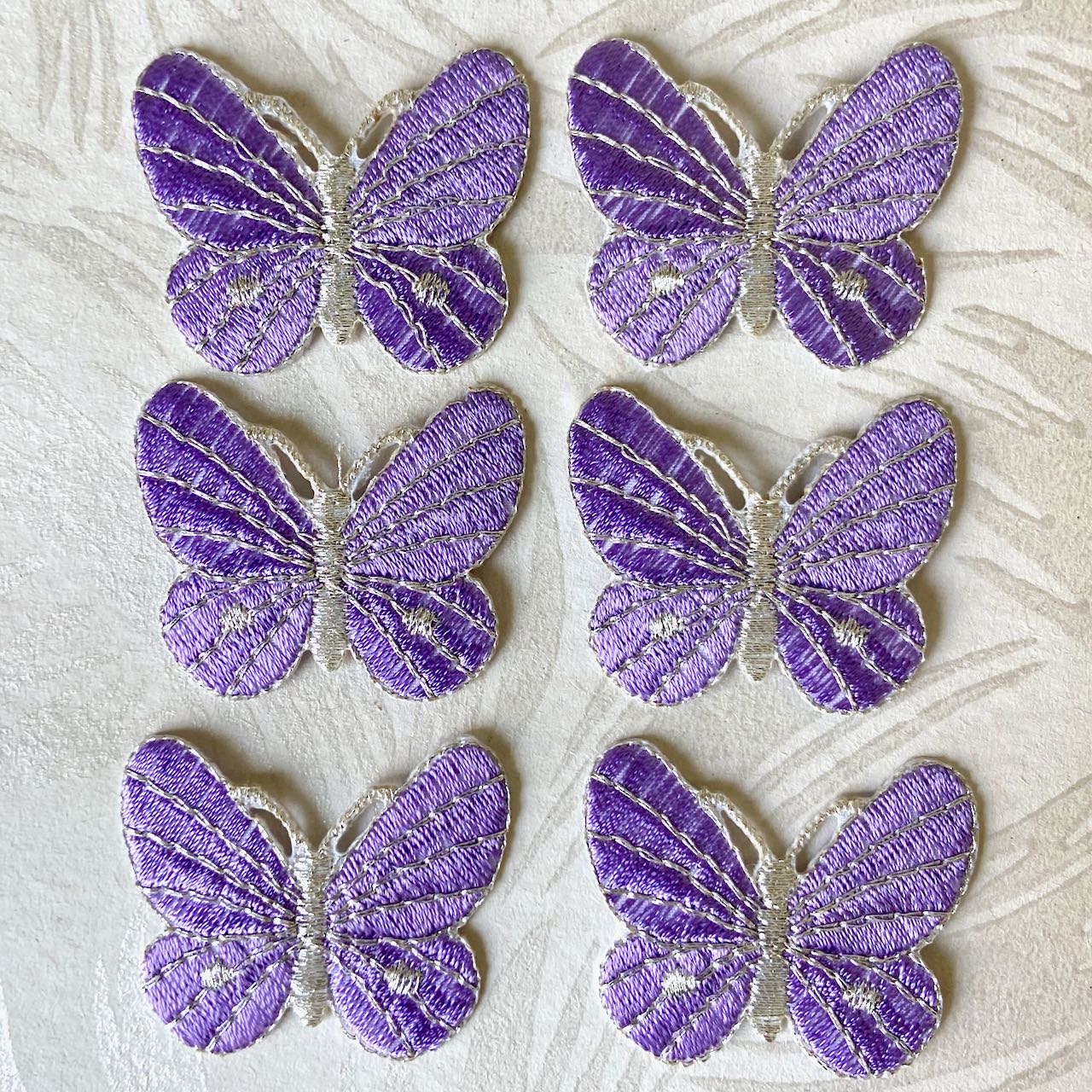 Fanciful Dotted Iron-On Butterfly Patch