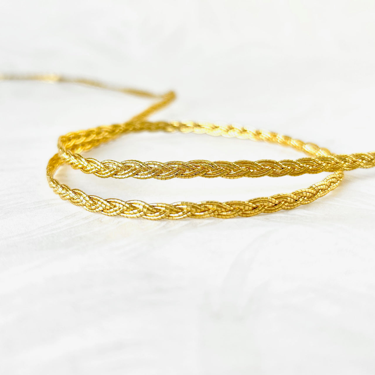 Metallic Gold Braid 3/16