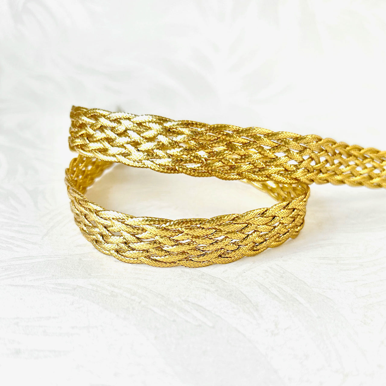 Braid Texture Gold Metallic Gold Braid 5/8
