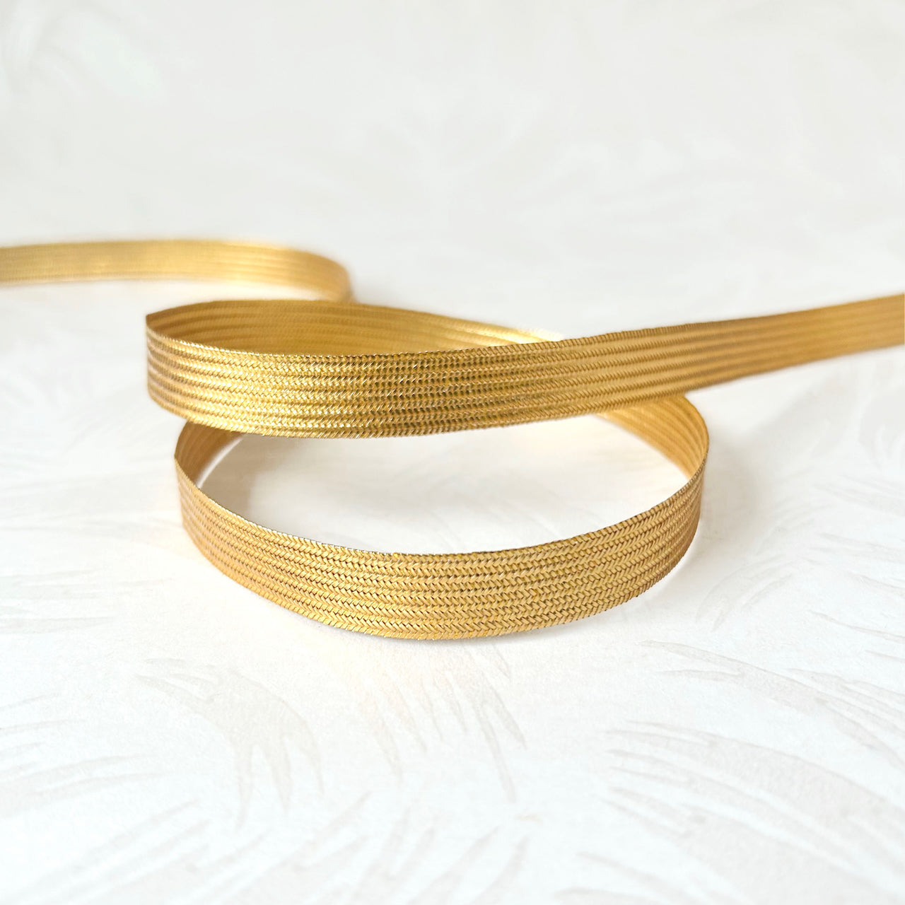 Braid Texture Gold Metallic Gold Flat Braid – Rose Mille