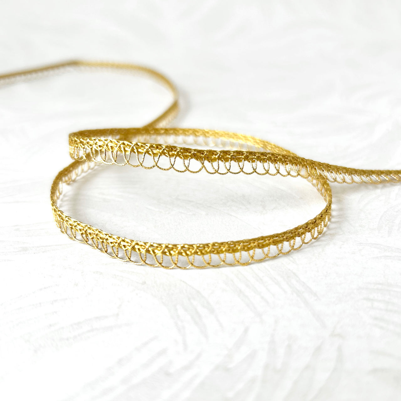 Gold Loop Spring Pattern Metallic Gold Loop Braid – Rose Mille