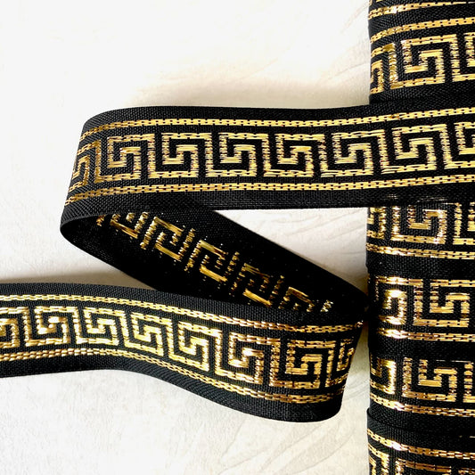 Metallic_Greek_Key_Jacquard_Ribbon