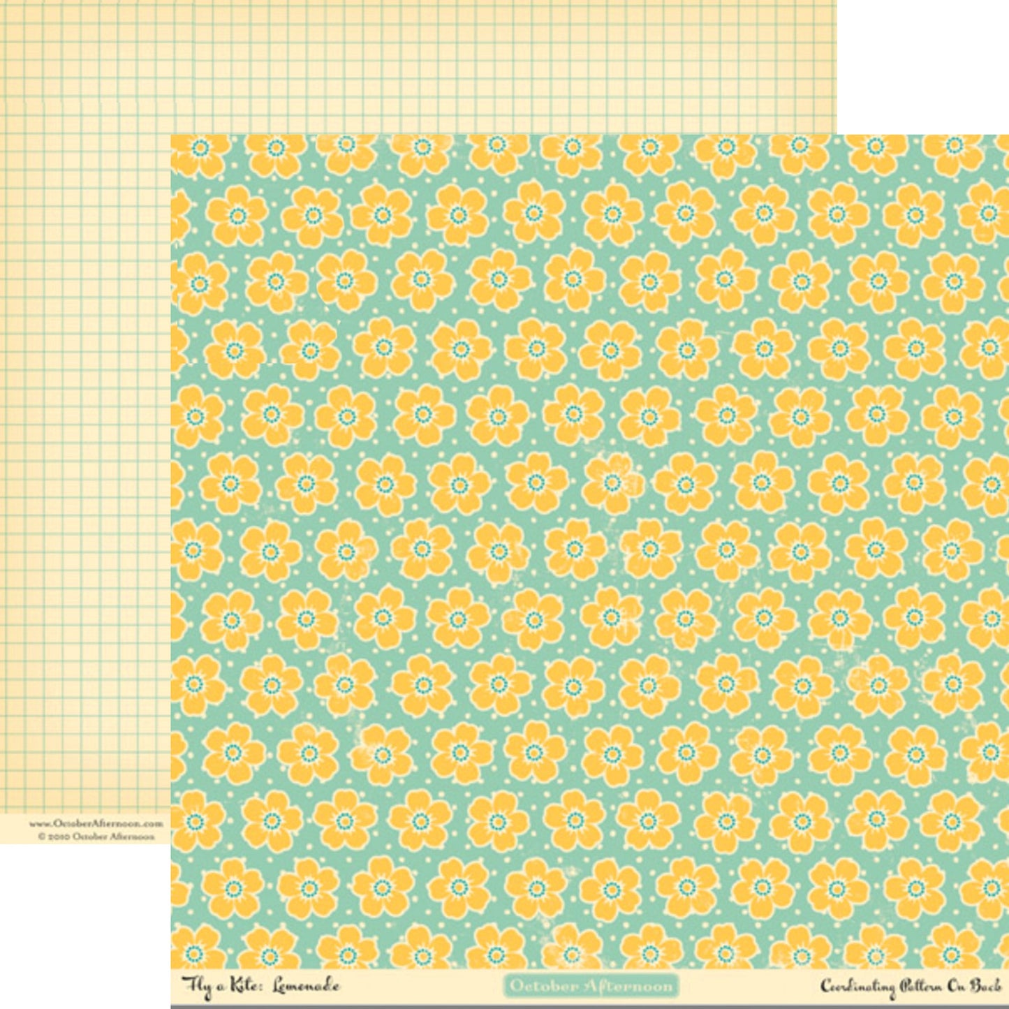 Lemonade - Double Sided - Set of 3 Scrapbook Cardstock Papers