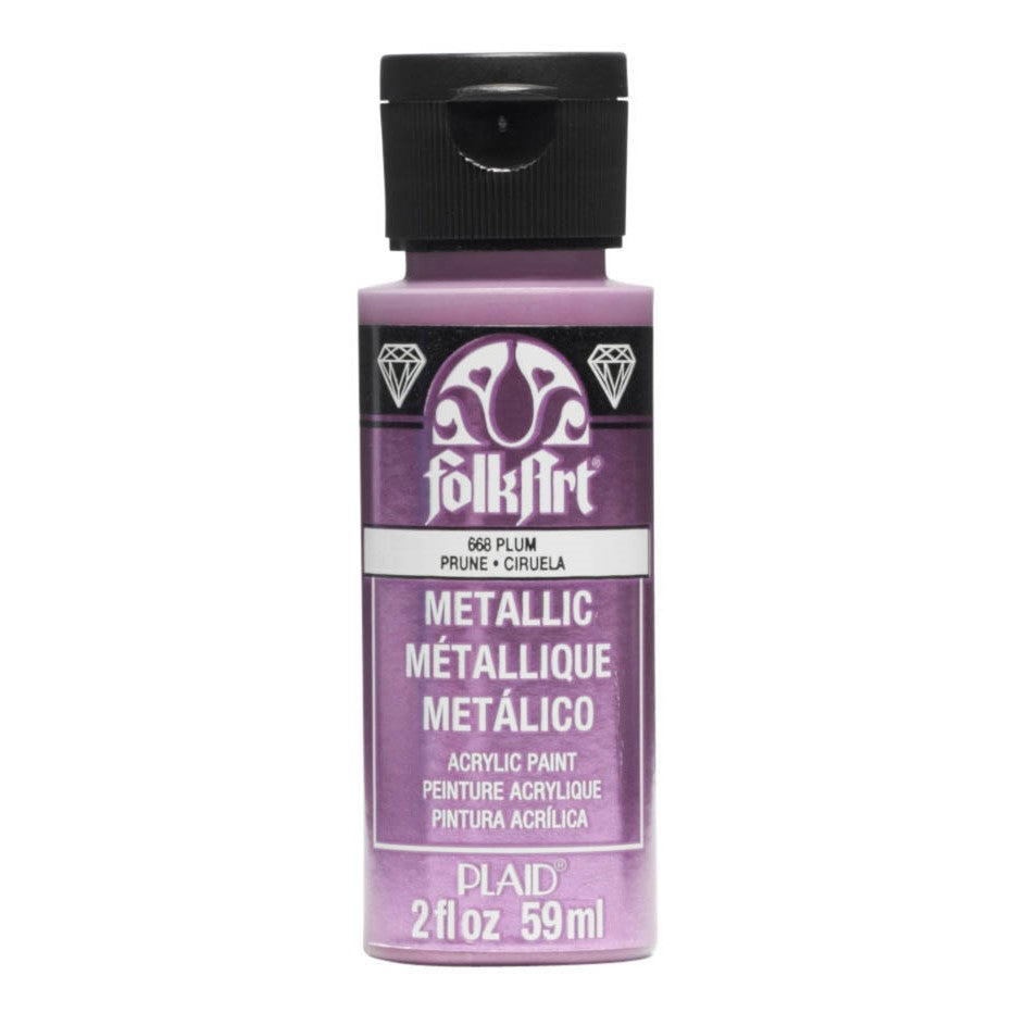 FolkArt Metallic Acrylic Paint in Assorted Colors (2 oz), 675 FolkArt Metallic Acrylic Paint in Assorted Colors (2 oz), 675
