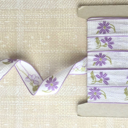 Vintage Embroidered Flower Ribbon