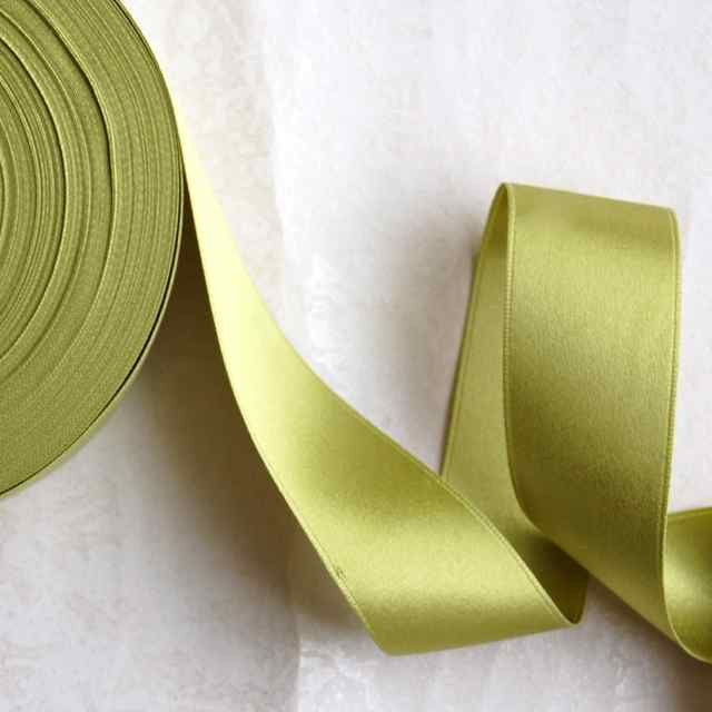 1/2 Dark Olive Green Silk Ribbon