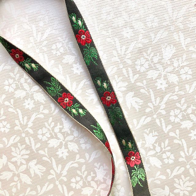 Floral Jacquard Cotton Ribbon - Vintage – Rose Mille