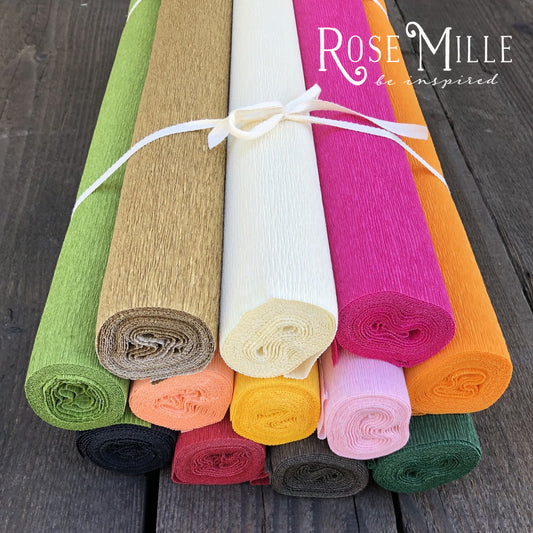 Giant Crepe Paper Rose Kit – Rose Mille