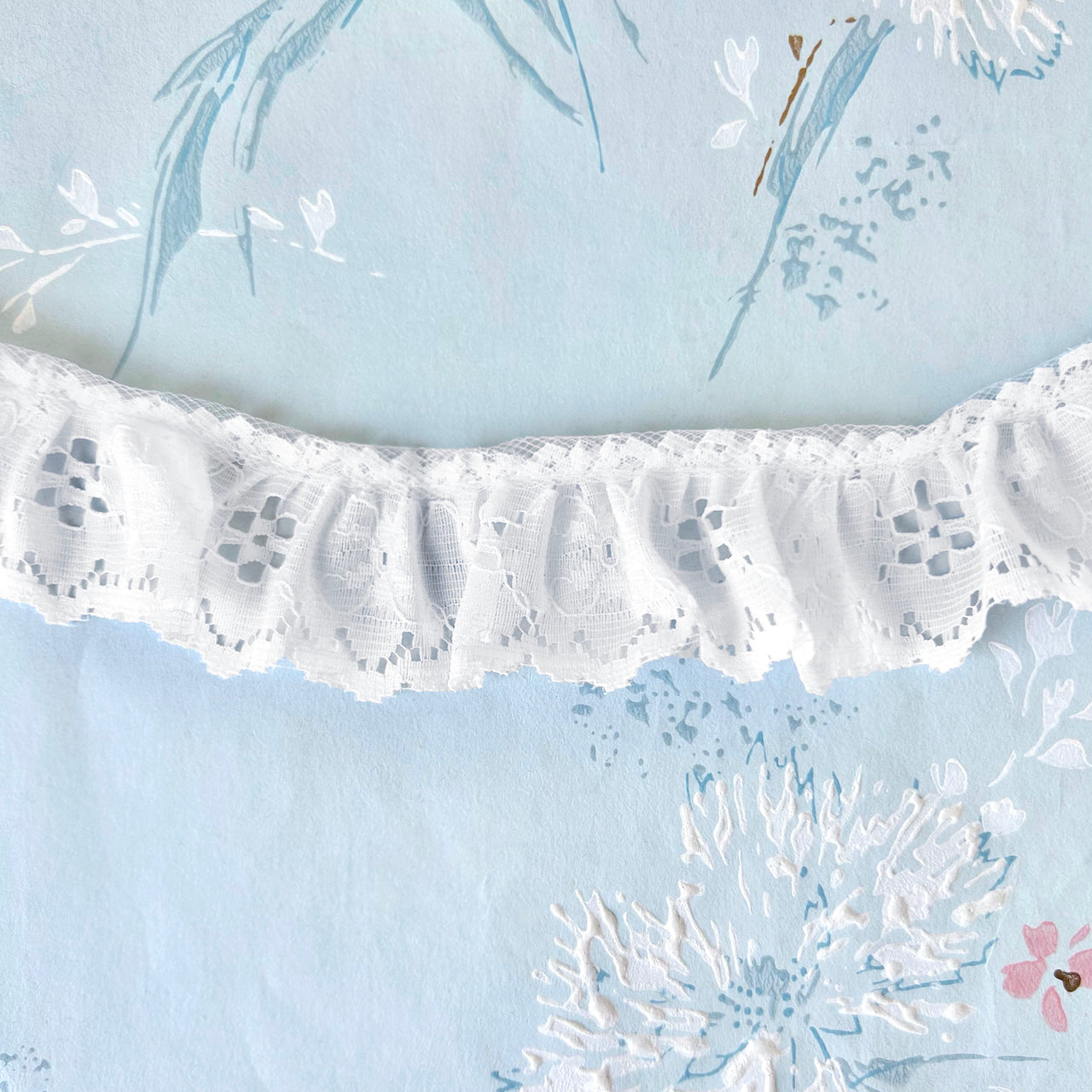 Eyelet Ruffle Ruffled Eyelet Lace Edging – Rose Mille