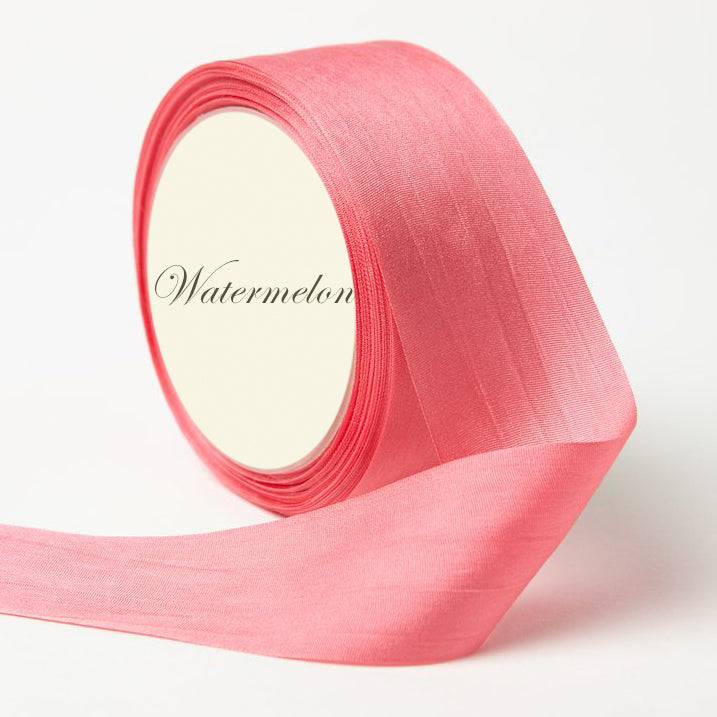Rose Gold Ribbon 1/2 Inch Pink Satin Ribbon Silk Ribbon for
