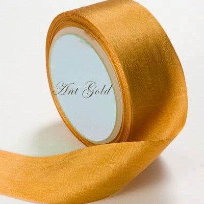 Silk Ribbon, gold, goldenrod, yellow, 