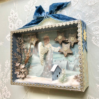 Starry Night Winter Diorama Shadowbox