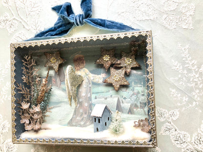 Starry Night Winter Diorama Shadowbox