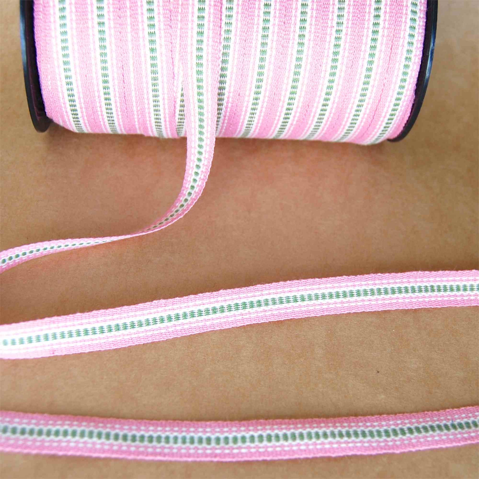 Pink-Green-Swedish-Cotton-Ribbon-Trim