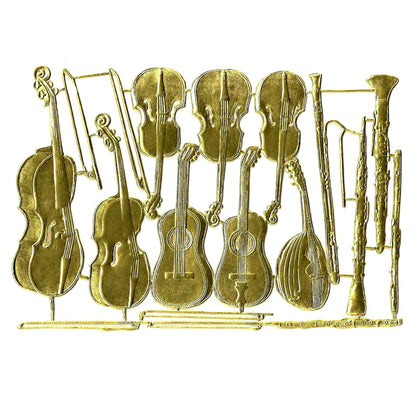 Asssorted Musical Instruments, Dresden Die-Cuts