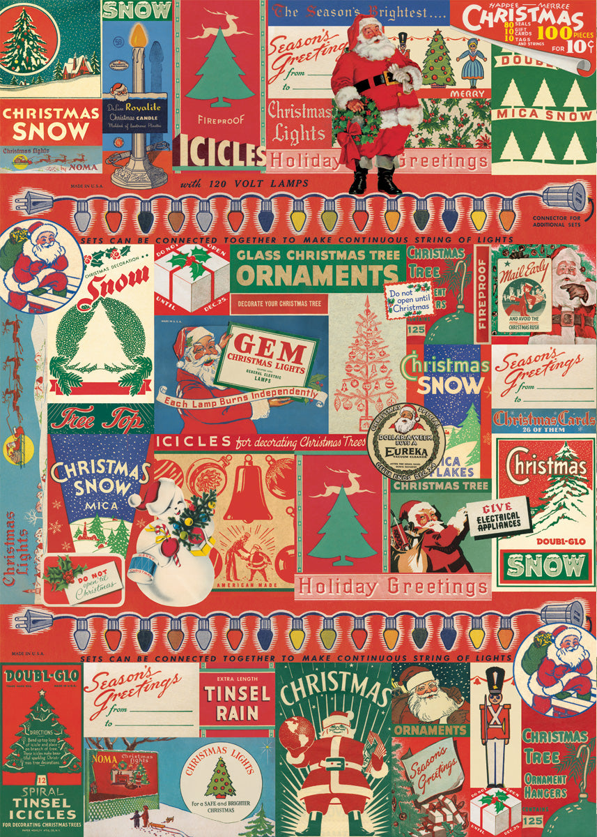 Vintage Christmas 2 - Cavallini Wrap & Poster