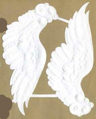 Large Paper Dresden Angel Wings