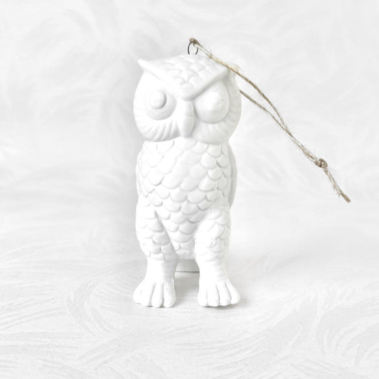     White_Porcelain_Owl_Ornament