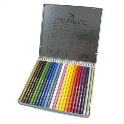 Colored Pencils in Tin, 24